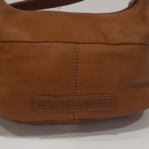 Fossil Y2k  leather Brown shoulder bag - Picture 9 of 16